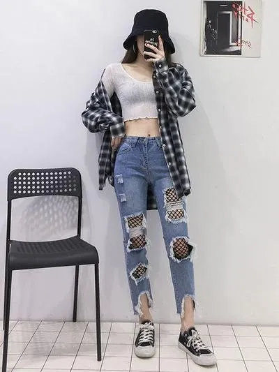 15+ kiểu phối đồ với quần jean từ skinny cho đến jean rách cho cô nàng đam mê thời trang