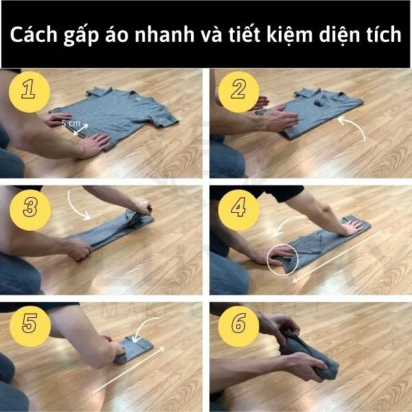 Cách Gấp Áo Nhanh Gọn Không Nhăn Dễ Dàng Ngay Tại Nhà