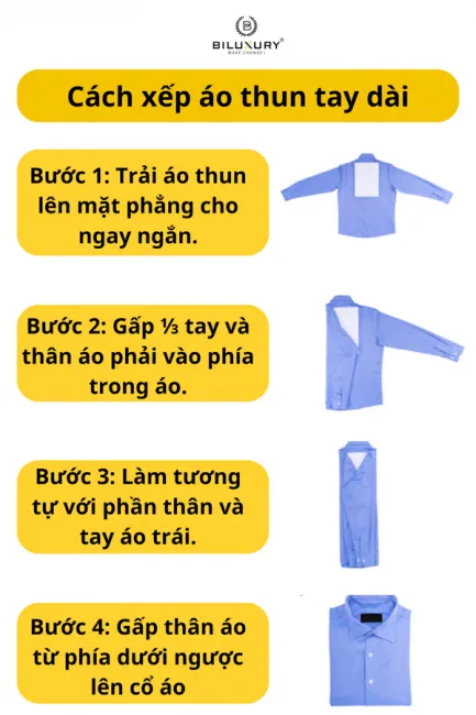 Cách Gấp Áo Nhanh Gọn Không Nhăn Dễ Dàng Ngay Tại Nhà