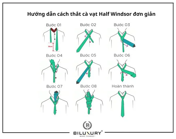 Hướng Dẫn 8+ Cách Thắt Cà Vạt Nam Đẹp Chi Tiết Từng Bước