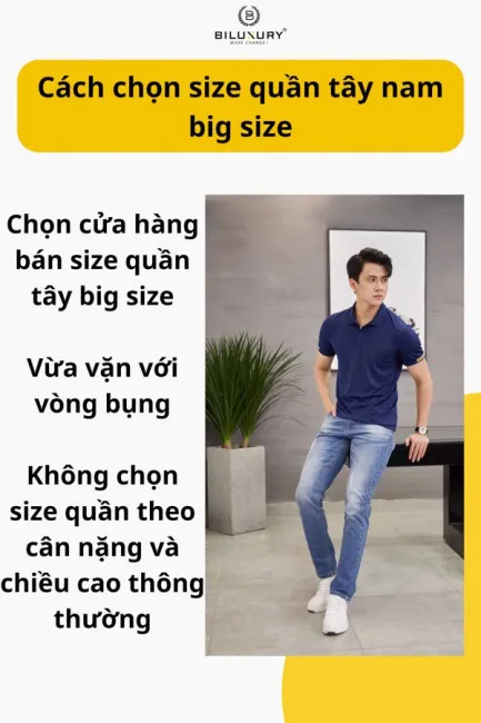 Hướng dẫn cách đo size quần tây nam chuẩn theo dáng người