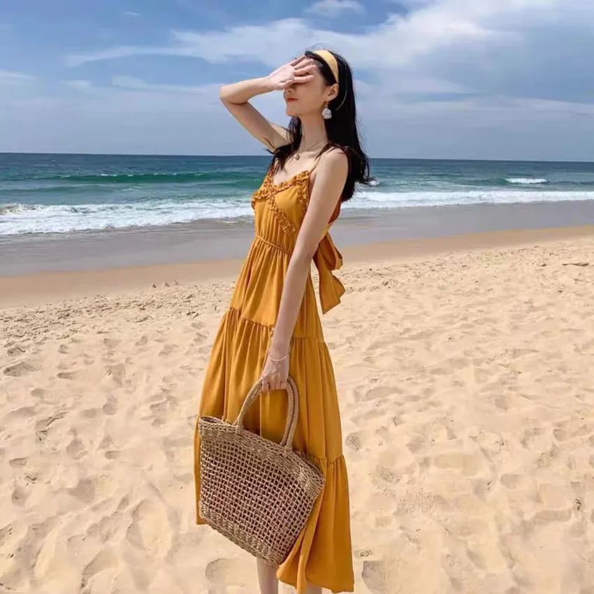 Kinh nghiệm chọn đầm maxi đi biển chuẩn như Fashionista