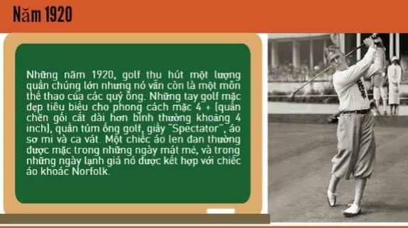 Lịch sử thời trang Golf: Đổi mới và phát triển