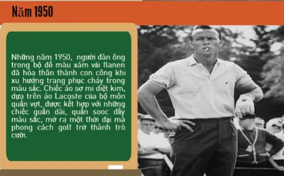 Lịch sử thời trang Golf: Đổi mới và phát triển