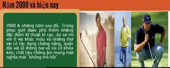 Lịch sử thời trang Golf: Đổi mới và phát triển