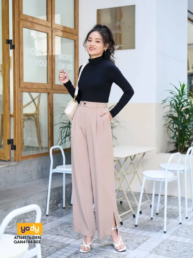 Nữ mặc quần tây mang giày gì để toát lên khí chất fashionista?