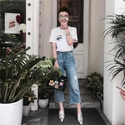 Quần culottes? Học thuộc ngay 1001 cách phối đồ với quần culottes jean cứ diện là xinh!!!