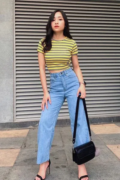 Quần culottes? Học thuộc ngay 1001 cách phối đồ với quần culottes jean cứ diện là xinh!!!