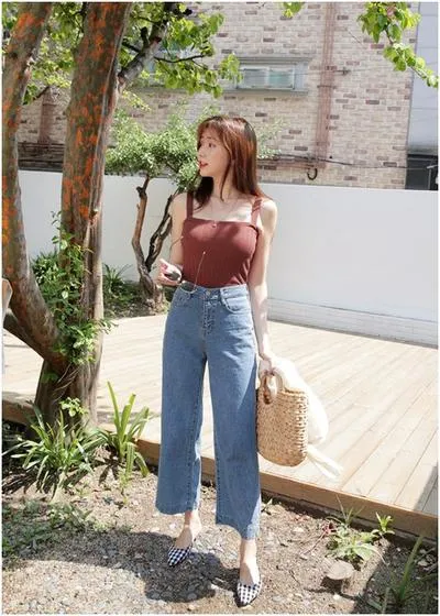 Quần culottes? Học thuộc ngay 1001 cách phối đồ với quần culottes jean cứ diện là xinh!!!