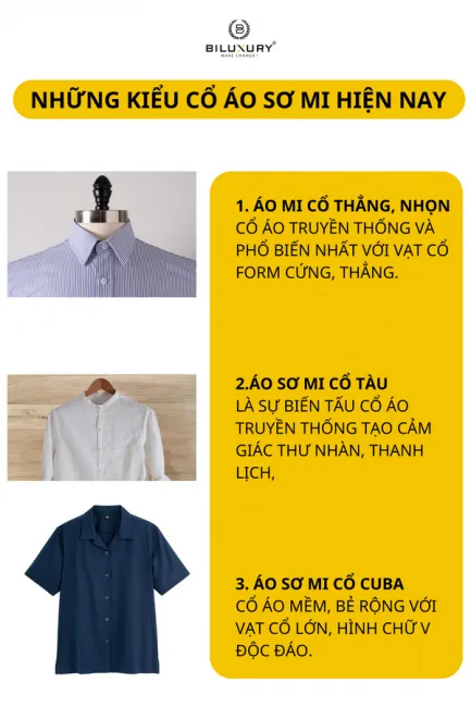 Top 9 loại áo sơ mi nam đẹp nhất và hot nhất